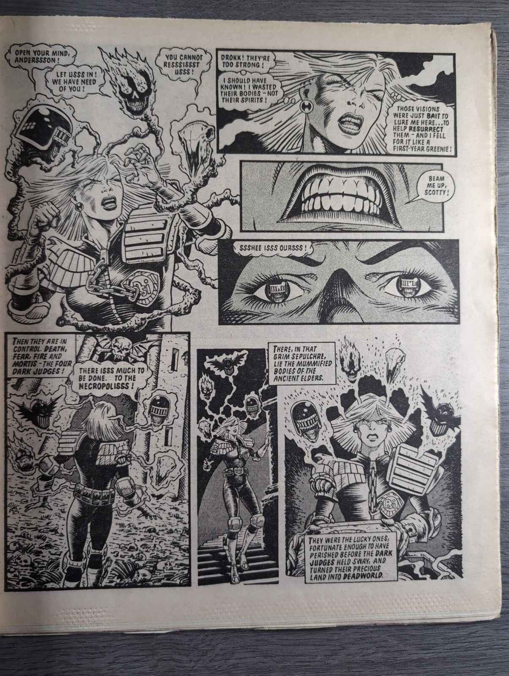 2000AD Prog 418 Featuring Judge Dread Comic 18th May 1985 Vintage Retro Comic