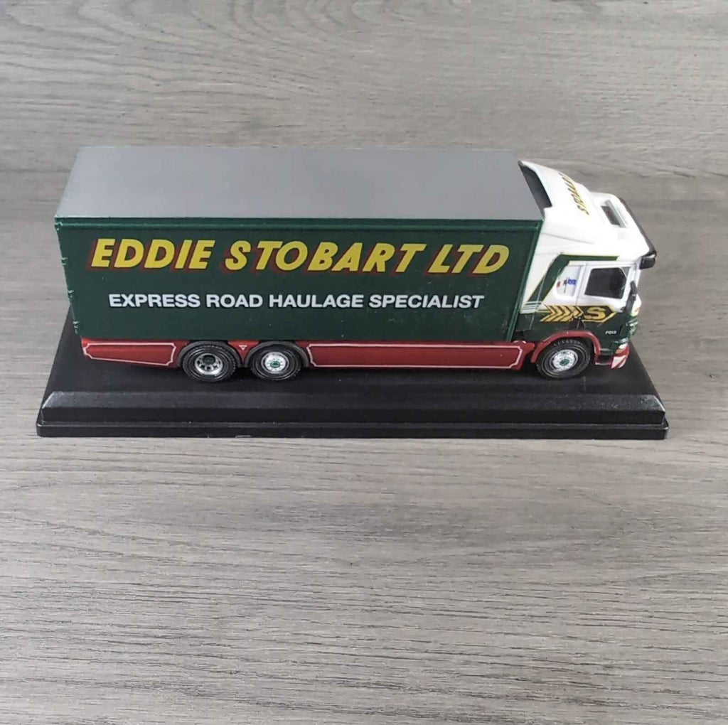 Atlas Editions Eddie Stobart Scania 94D 6 Wheel Box Van F018 Die-Cast 1:76 Scale