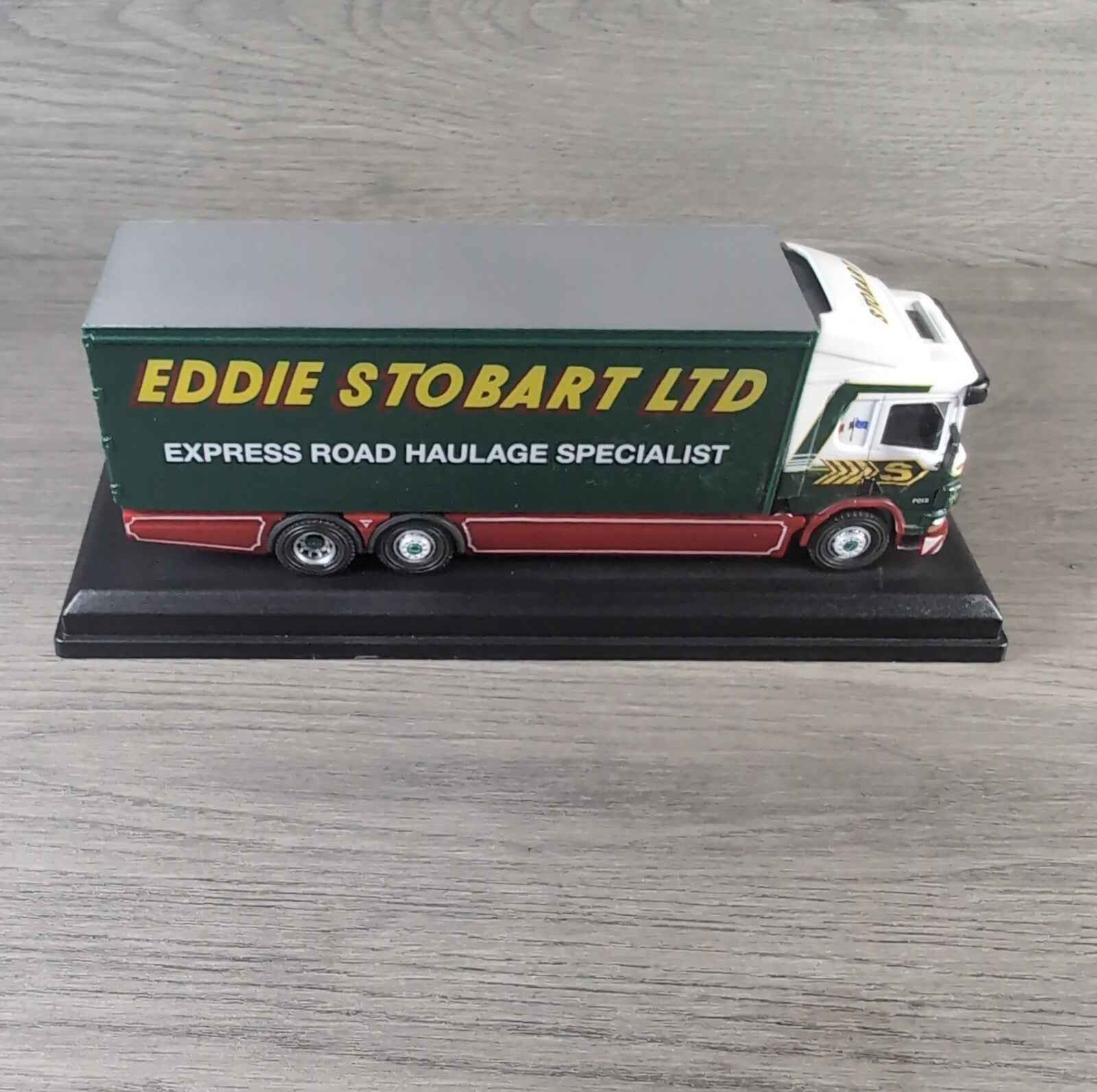 Atlas Editions Eddie Stobart Scania 94D 6 Wheel Box Van F018 Die-Cast 1:76 Scale