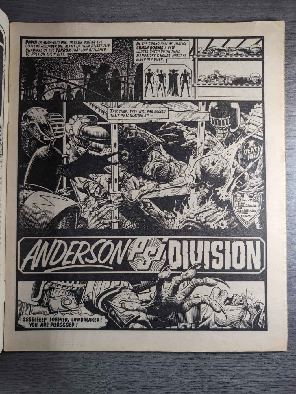 2000AD Prog 423 Featuring Judge Dread Comic 22 June 1985 Vintage Retro Comic