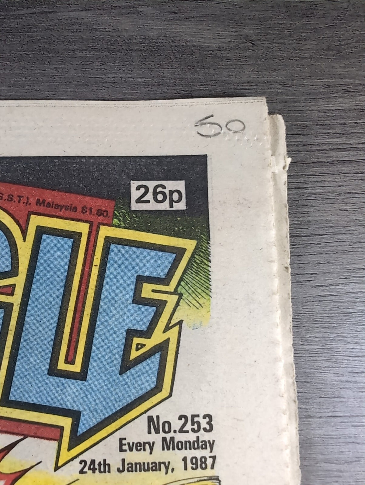 Eagle Comic Issue No. 253 24th Jan 1987 Vintage Retro UK Comic