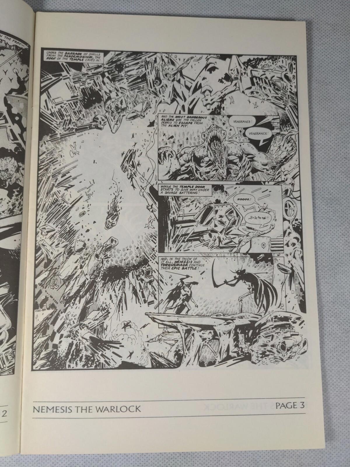 Nemesis The Warlock # 3 Fleetway Quality Comics 1989 Alien Terror Mils & O'Neil - Retrorama UK