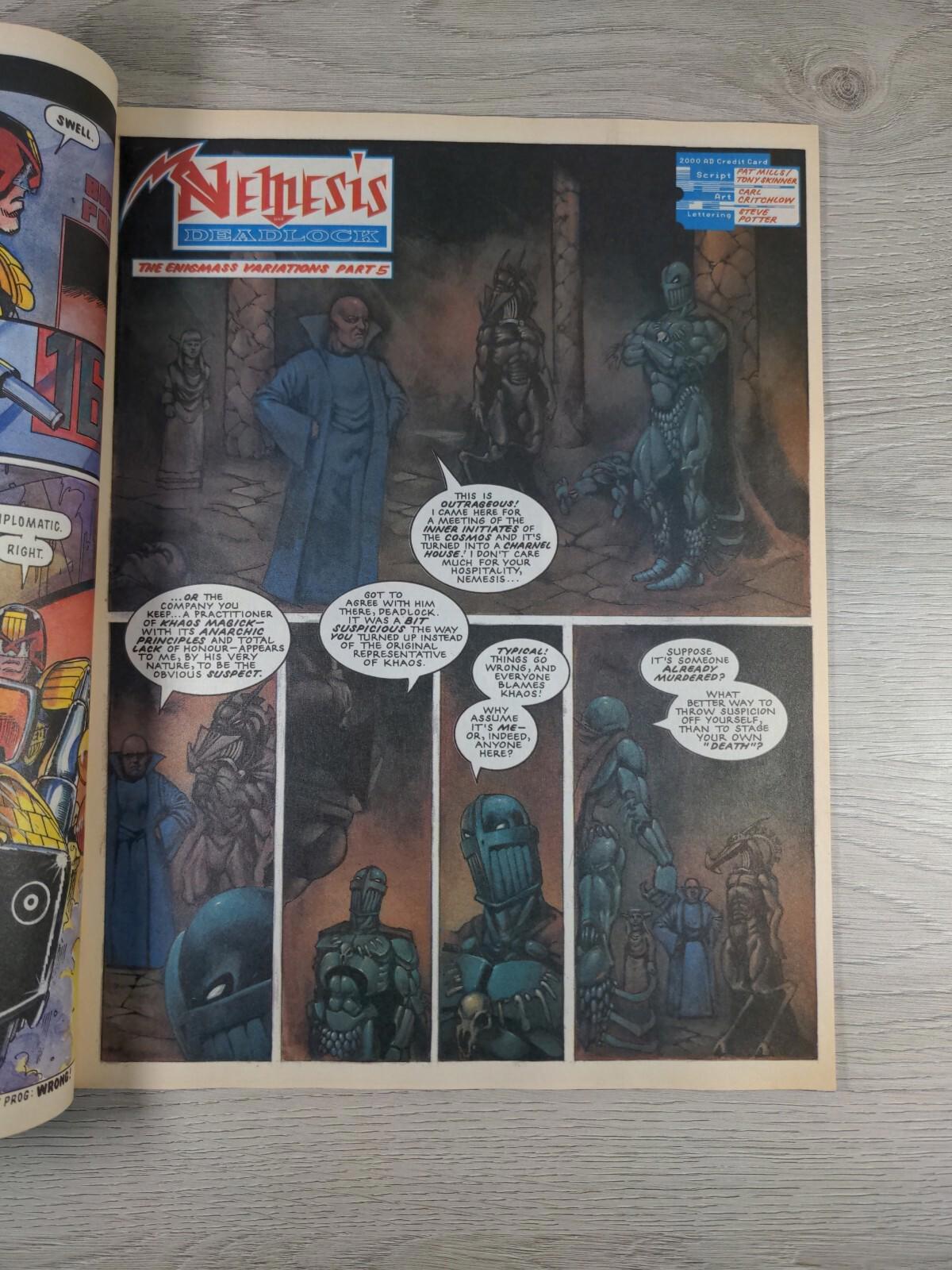 2000AD Featuring Judge Dredd Prog 727 April 1991 Vintage Comic - Retrorama UK