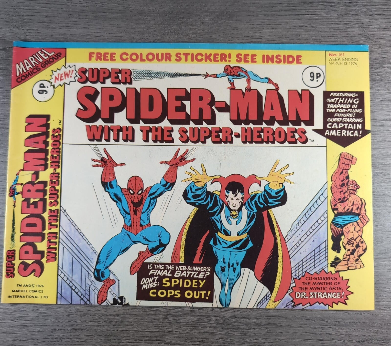 Super Spider-Man With The Super Heroes No. 161 Marvel Comics 13th March 1976