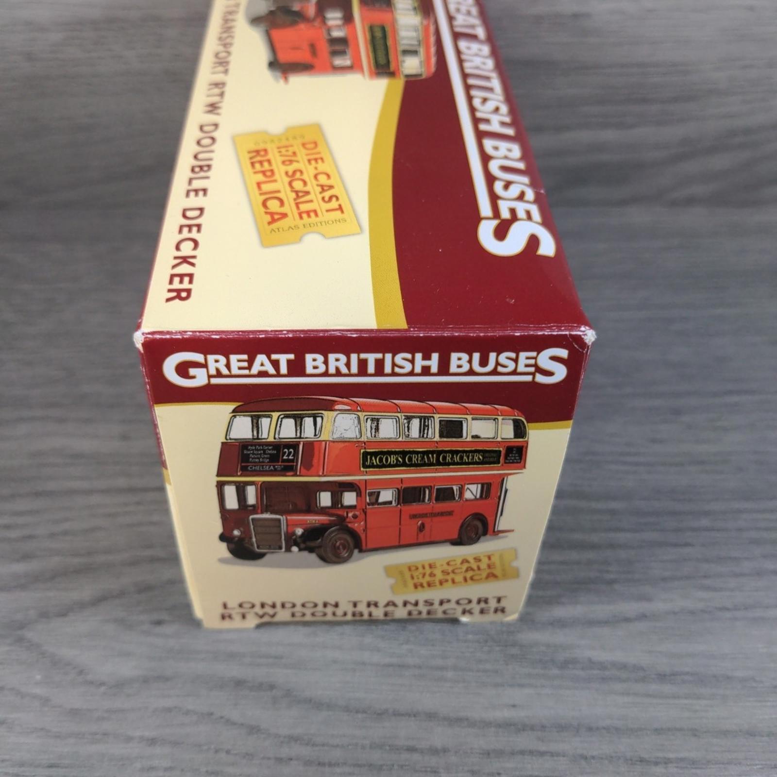 Atlas Editions London Transport RTW Double Decker Bus 1:76 Scale Die-Cast Model