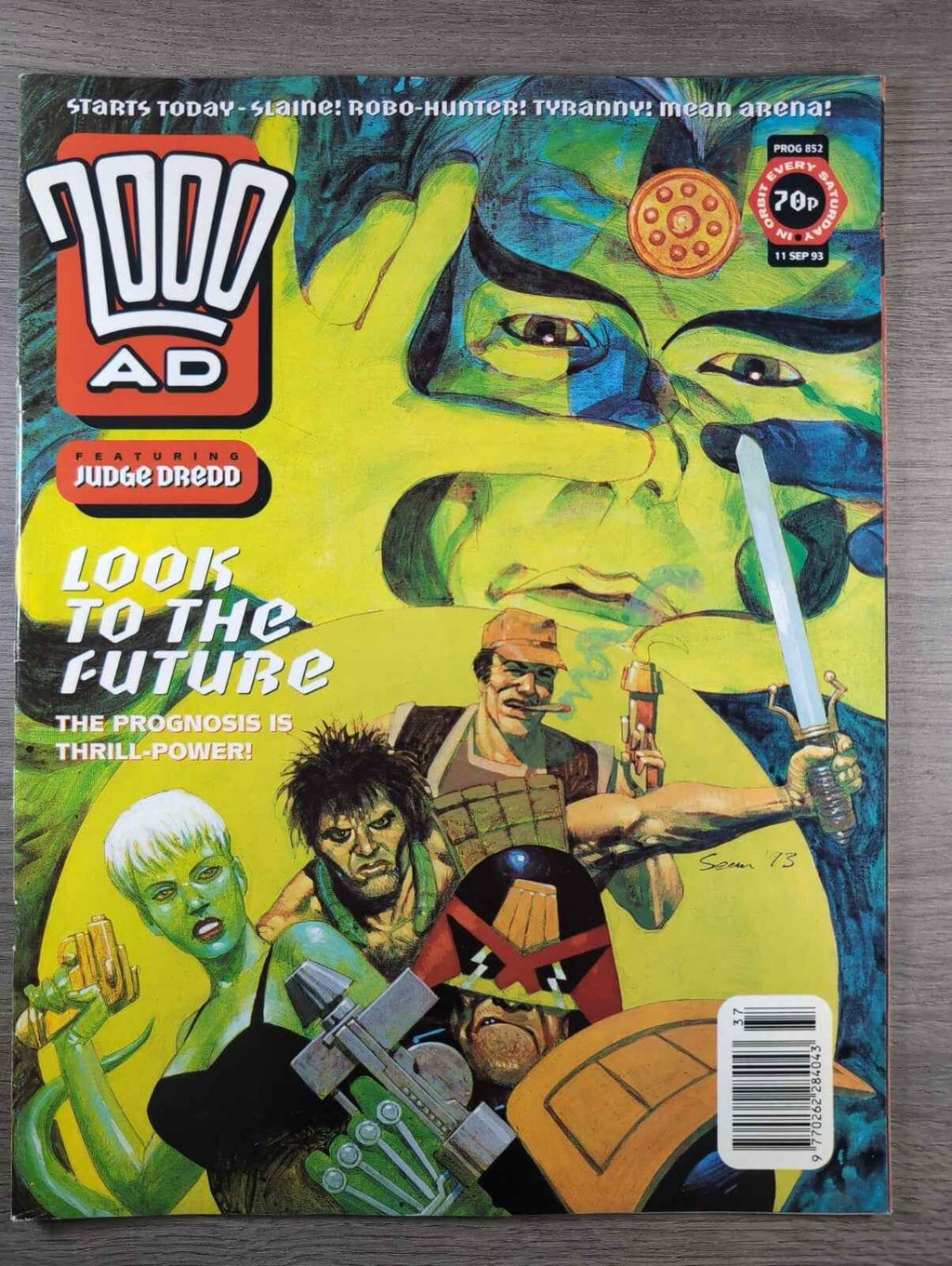 2000AD Prog 852 Featuring Judge Dredd Comic 11th Sept 1993 Vintage Retro Comic