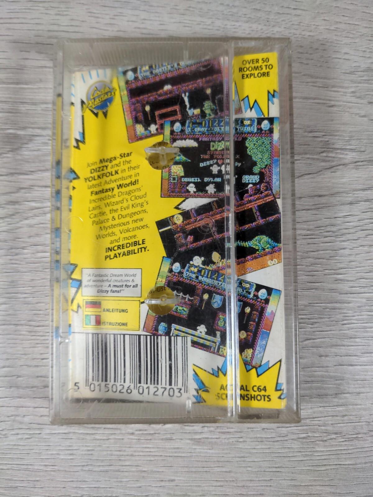 Fantasy World Dizzy Commodore 64 C64 Game Cassette Tested & Working