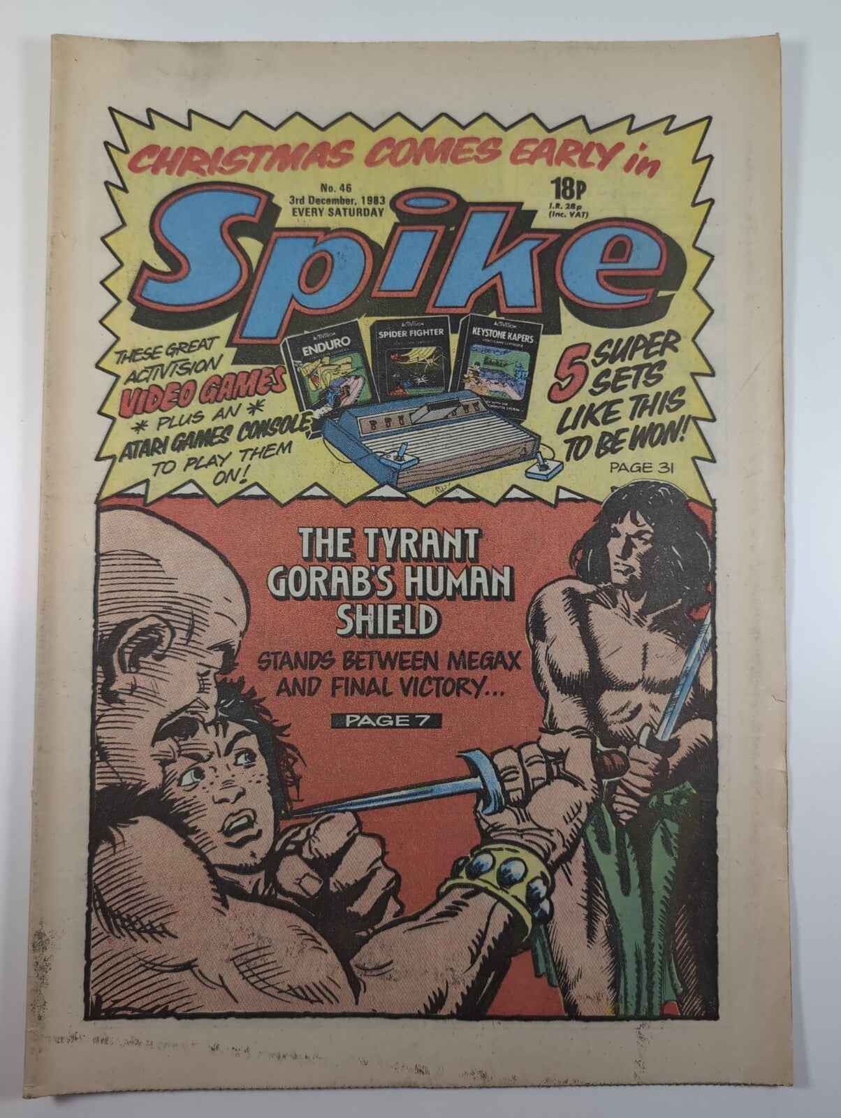 Spike Comic Issue No. 46 Dec 3rd 1983 D.C Thomson Vintage Retro Comic