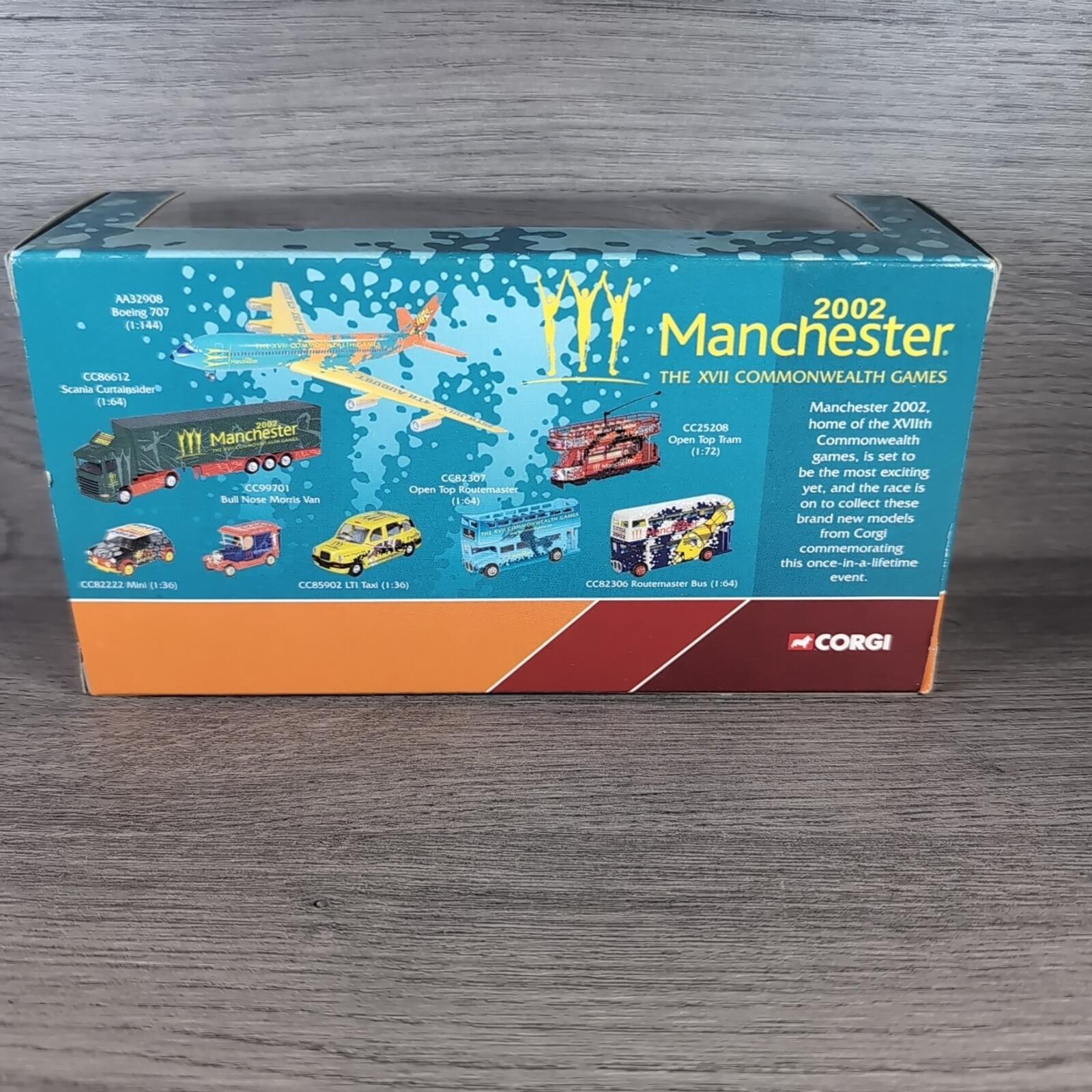 Corgi CC82307 Diecast Bus  Routmaster  XV11 Commonwealth Games Manchester 2002
