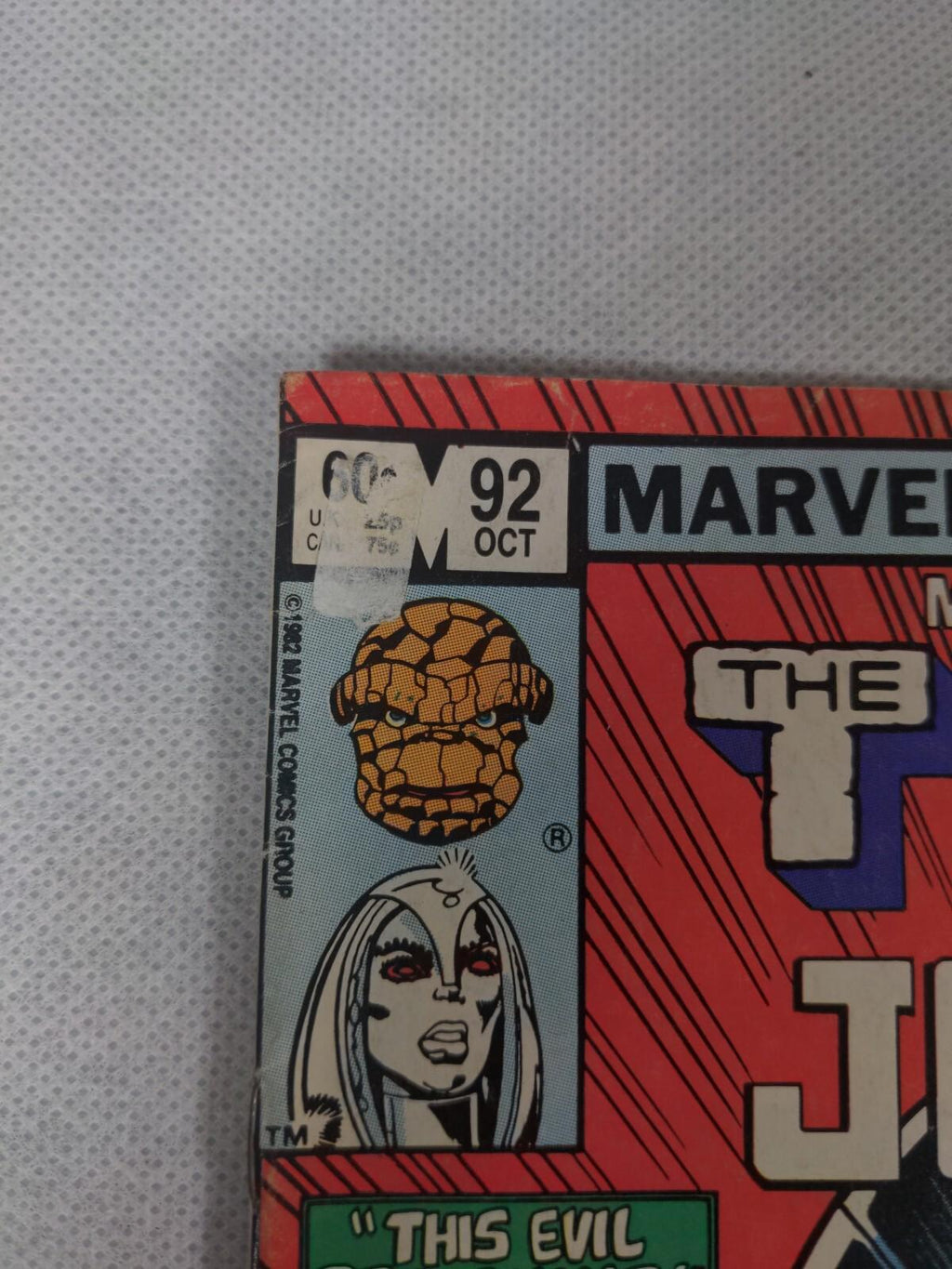 Marvel Comics Two-In-One The Thing And Jocasta # 92 October 1982