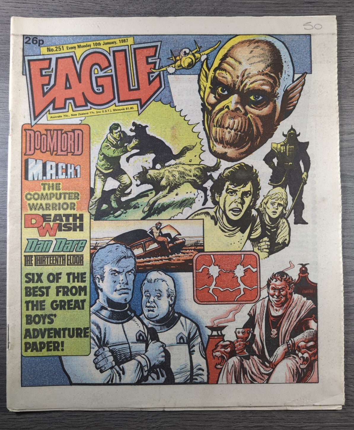 Eagle Comic Issue No. 251 10th Jan 1987 Vintage Retro UK Comic