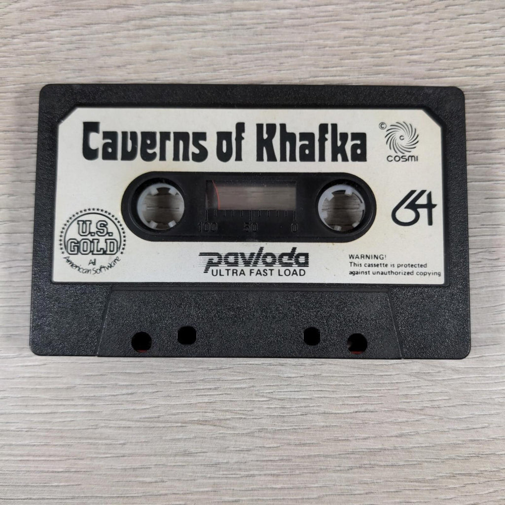 Caverns Of Khafka Commodore 64 C64 Video Game Cassette Tested & Working