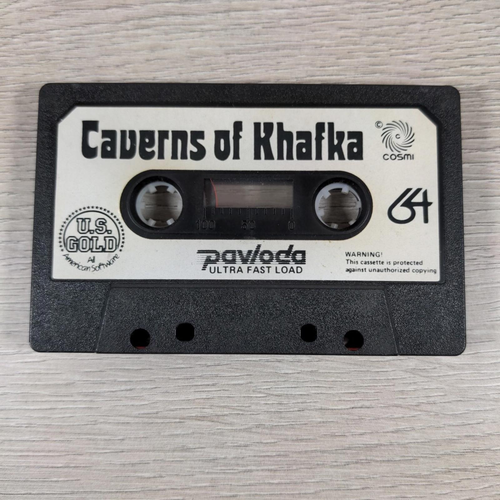 Caverns Of Khafka Commodore 64 C64 Video Game Cassette Tested & Working