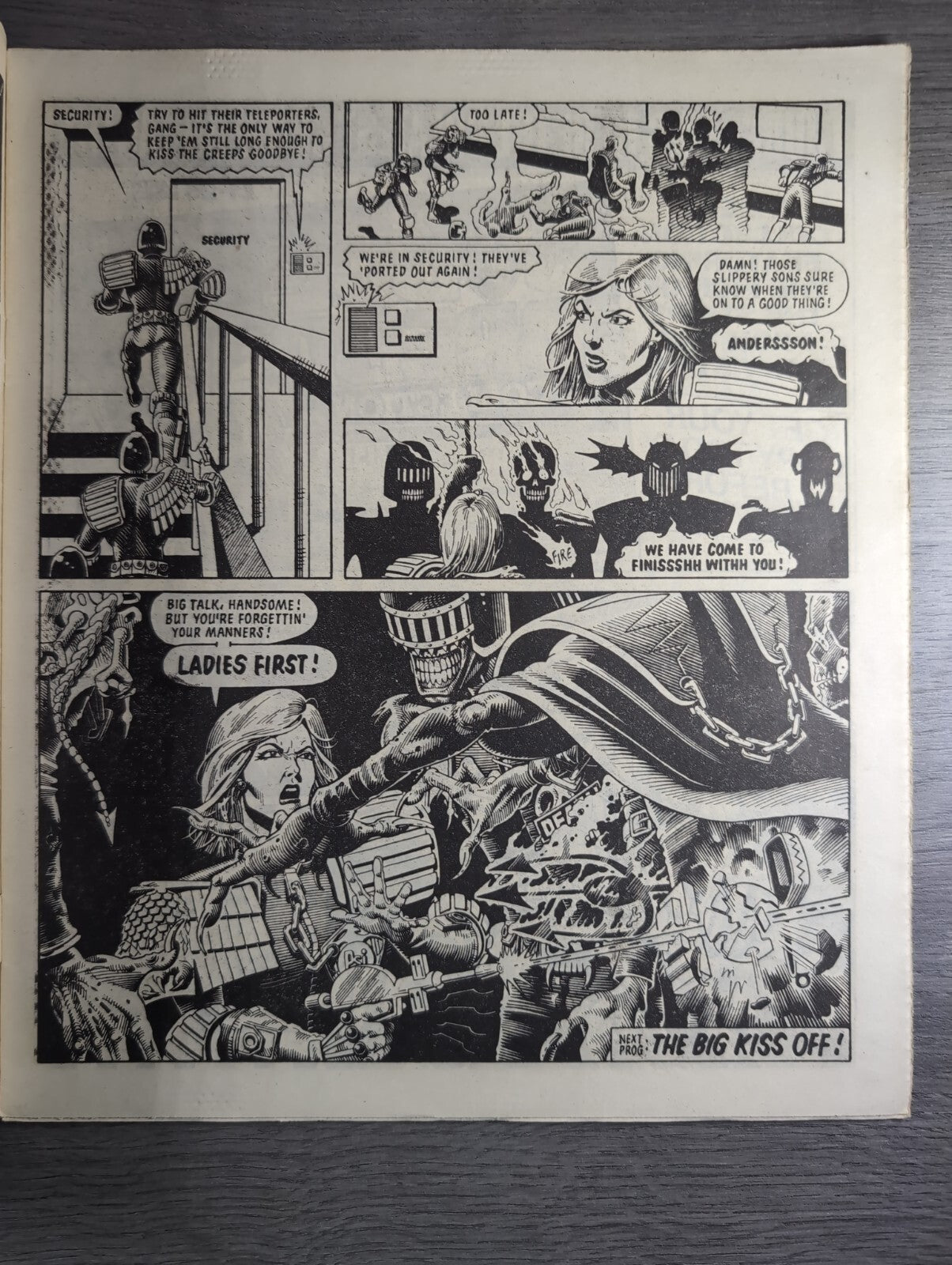 2000AD Prog 423 Featuring Judge Dread Comic 22 June 1985 Vintage Retro Comic