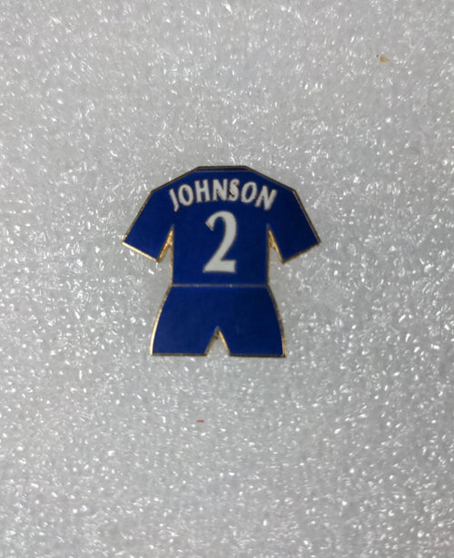 Chelsea Football Club Johnson No2 Shirt Enamel Pin Badge - Retrorama UK