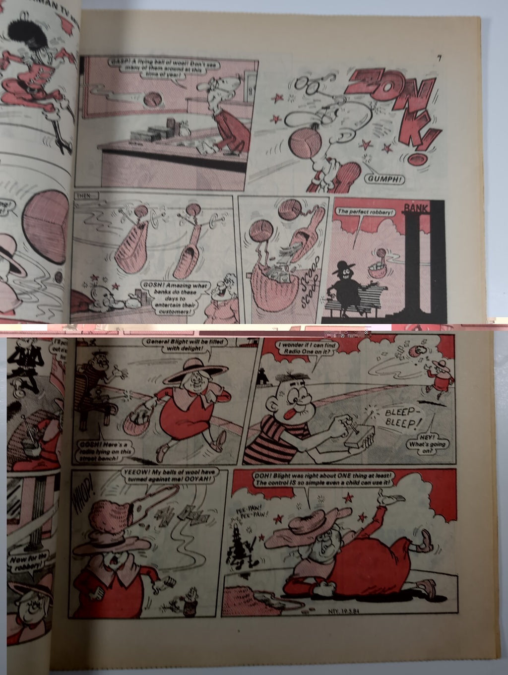 Nutty Comic Featuring Bananaman Issue No. 223 May 19th 1984 Vintage Retro Comic