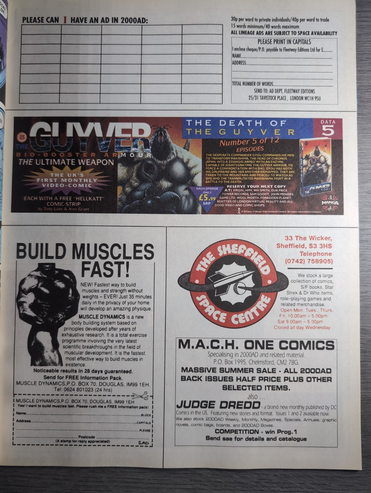 2000AD Prog 901 Featuring Judge Dredd Comic 19th Aug 1994 Vintage Retro Comic