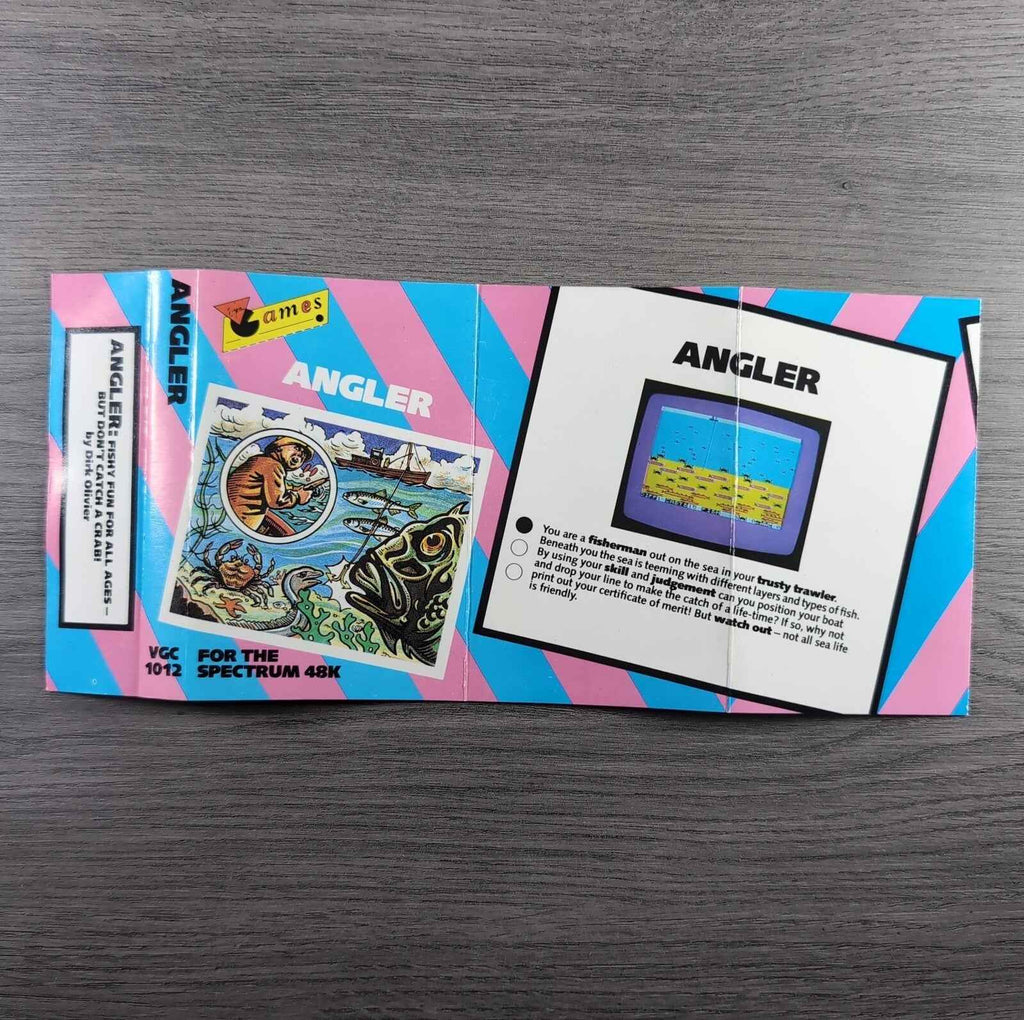 Angler ZX Spectrum 48K Virgin Games Retro Video Game Tested & Working
