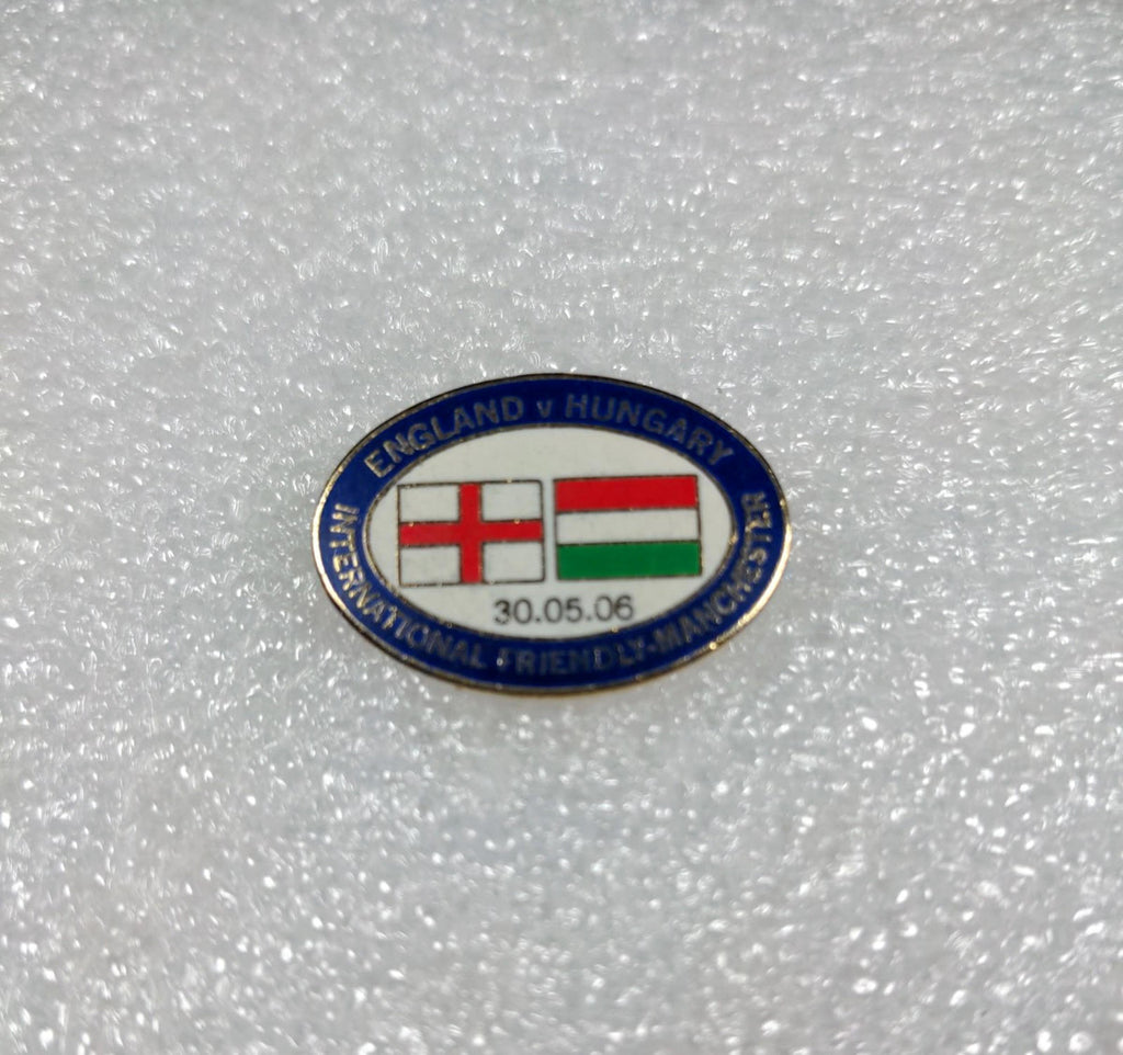 England v Hungary International Friendly 2006 Football Match Pin Badge - Retrorama UK