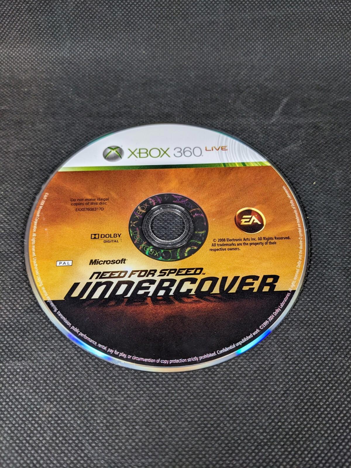 Need For Speed Undercover Xbox 360 Game & Manual