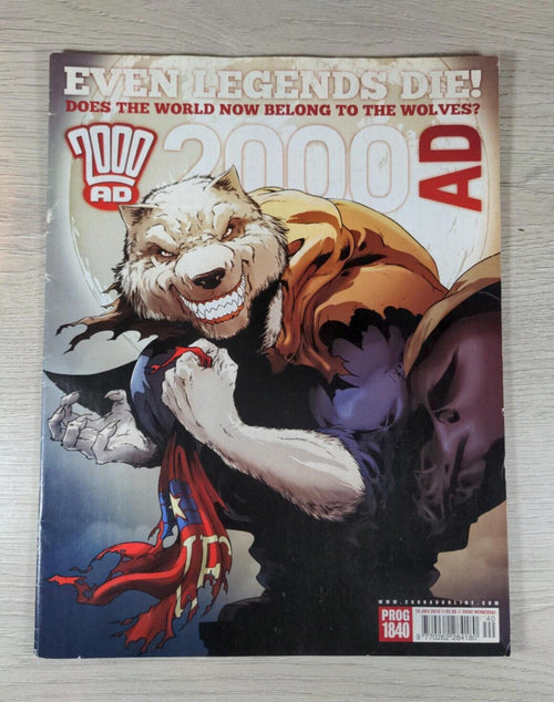 2000AD Comic Even Legends Die Prog 1840 Date 10th July 2013