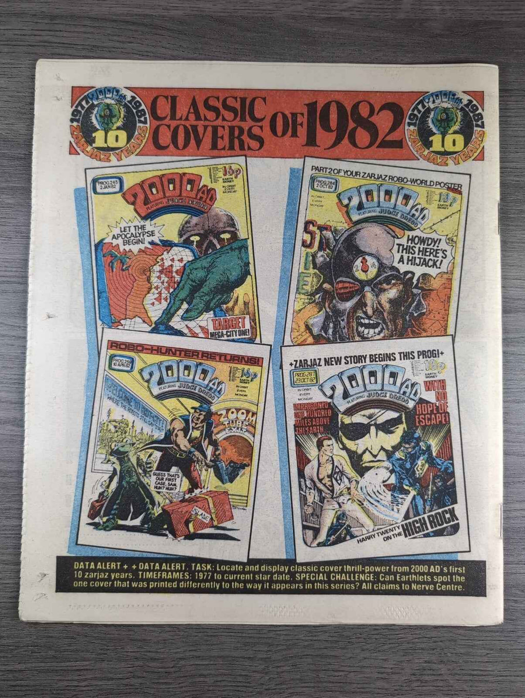 2000AD Prog 518 Featuring Judge Dread Comic 18th April 1987 Vintage Retro Comic