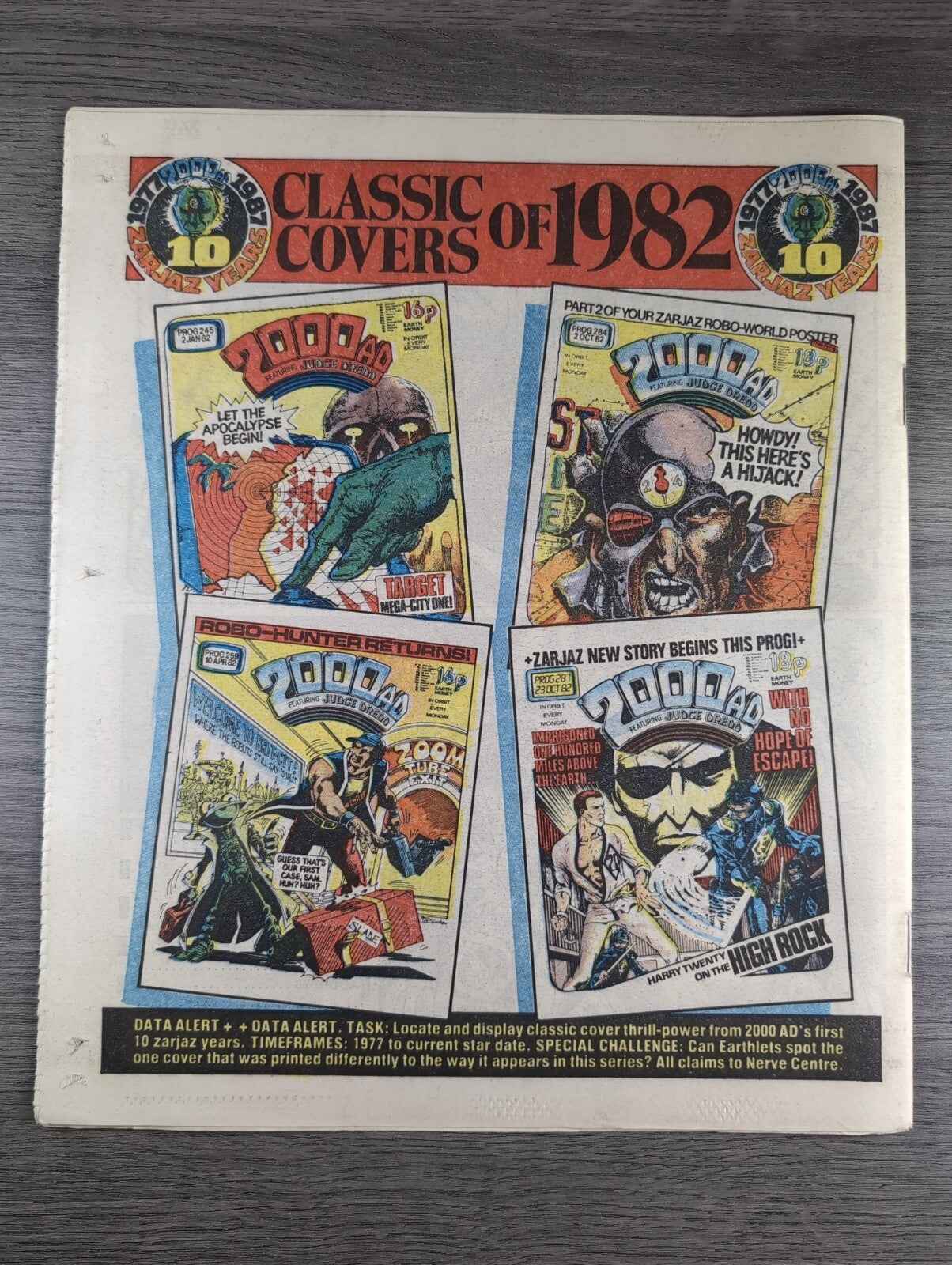 2000AD Prog 518 Featuring Judge Dread Comic 18th April 1987 Vintage Retro Comic