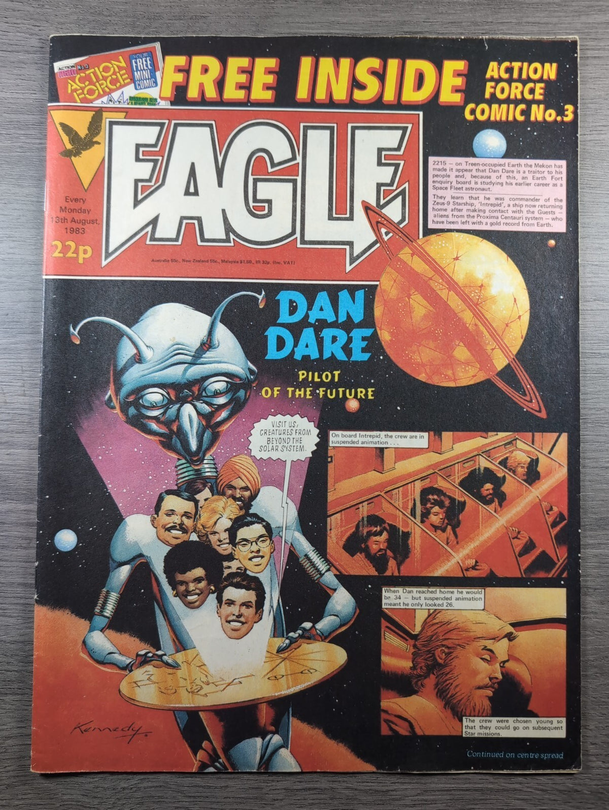 Eagle Comic 13th August 1983 Vintage Retro UK Comic