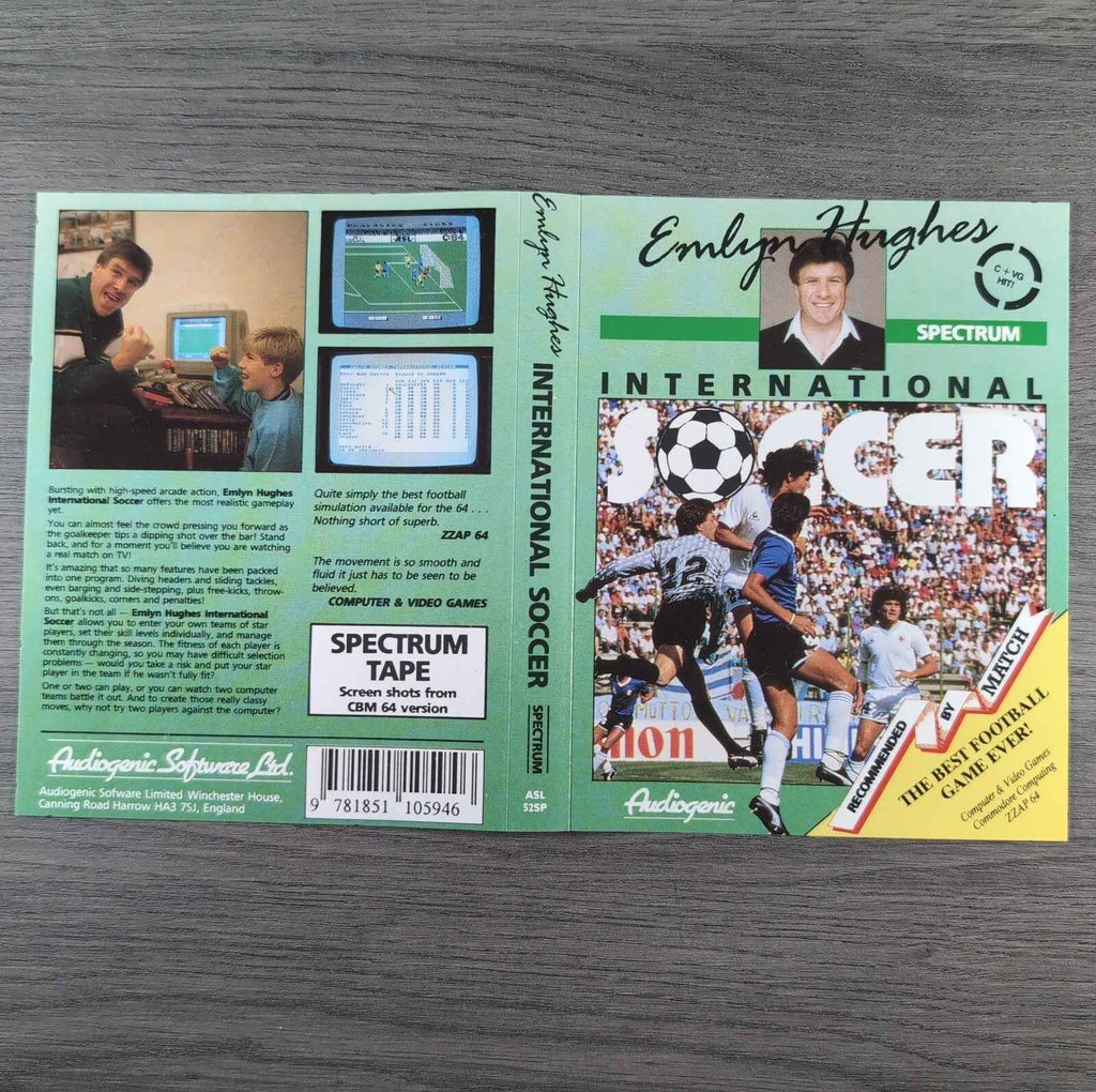 Emlyn Hughes International Soccer ZX Spectrum Game Tested & Working
