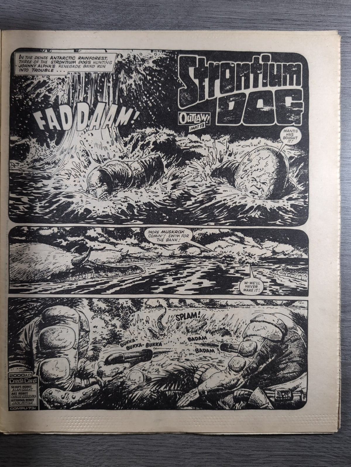 2000AD Prog 375 Featuring Judge Dredd Comic 30th June 1984 Vintage Retro Comic