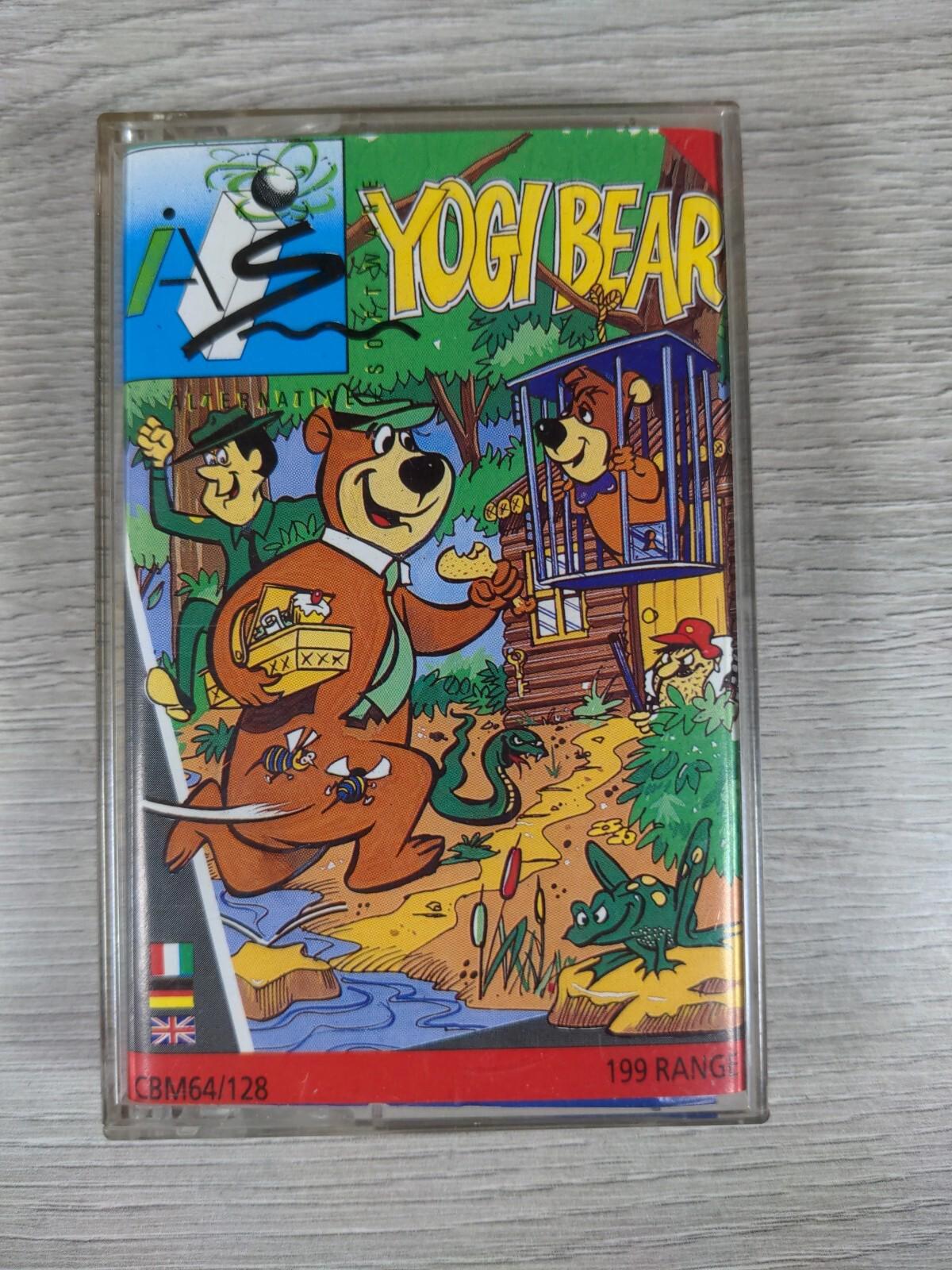 Yogi Bear Commodore 64 C64 Game Cassette Tested & Working - Retrorama UK