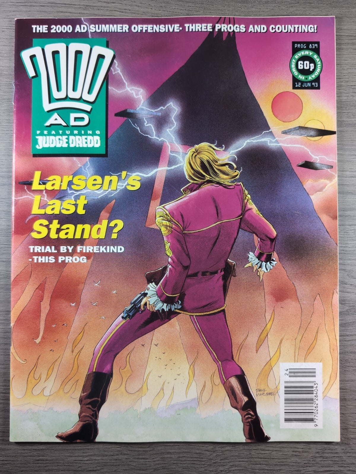 2000AD Prog 839 Featuring Judge Dredd Comic 12th June 1993 Vintage Retro Comic