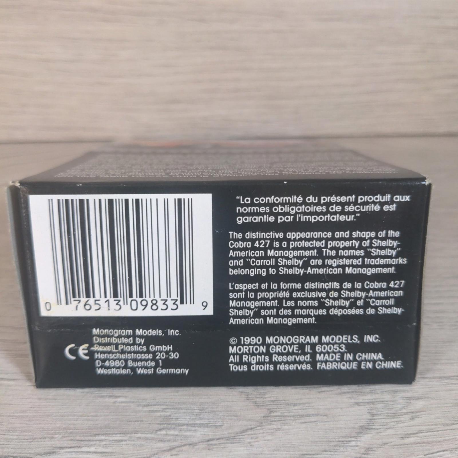Monogram Mini Exacts Shelby 427 S/C Cobra No 2053 Diecast Model 1:87 H.O Scale