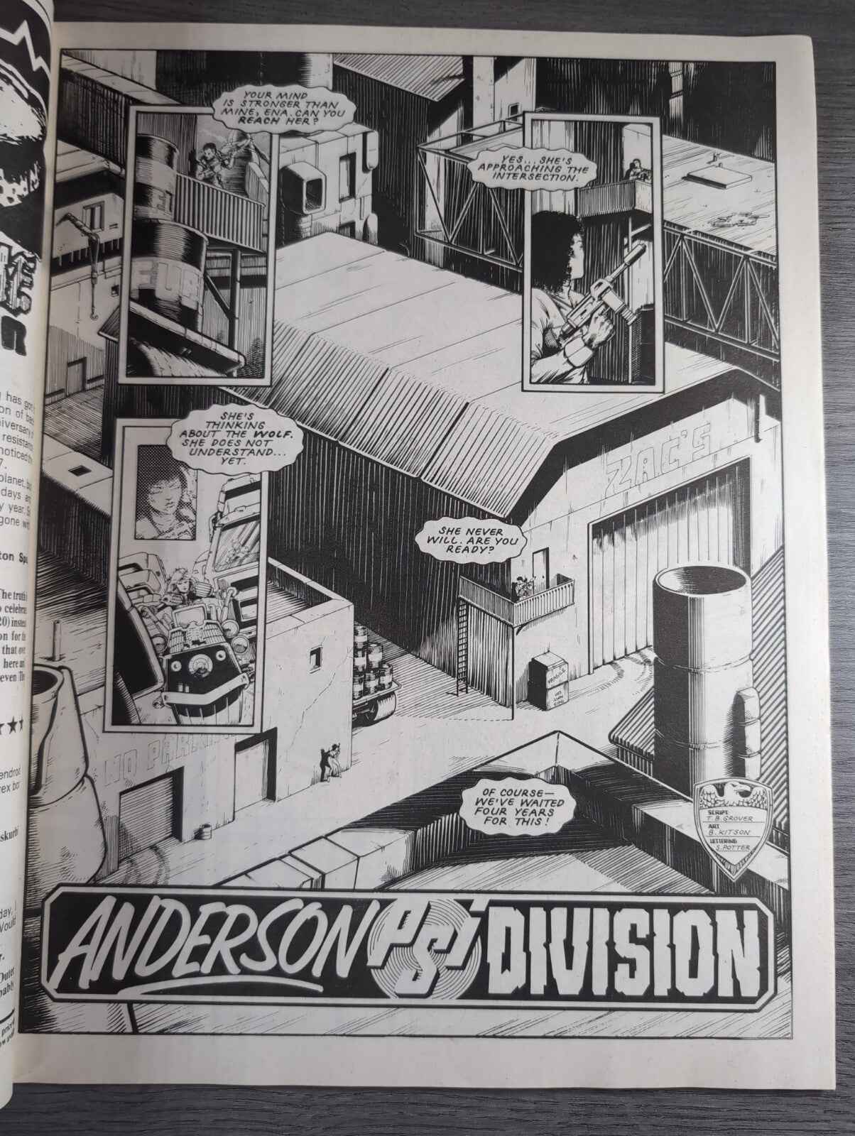 2000AD Prog 521 Featuring Judge Dread Comic 9th May 1987 Vintage Retro Comic