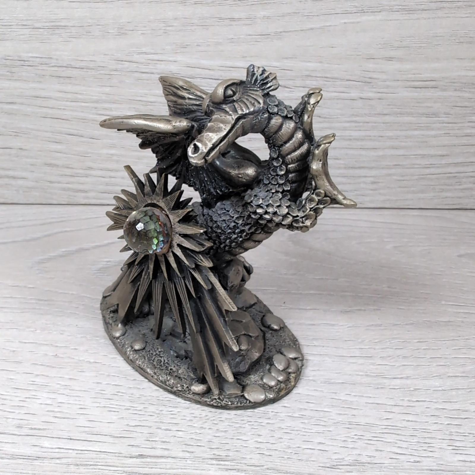 Myth & Magic The Dragon Of Light 3085 The Tudor Mint Pewter Metal Figure