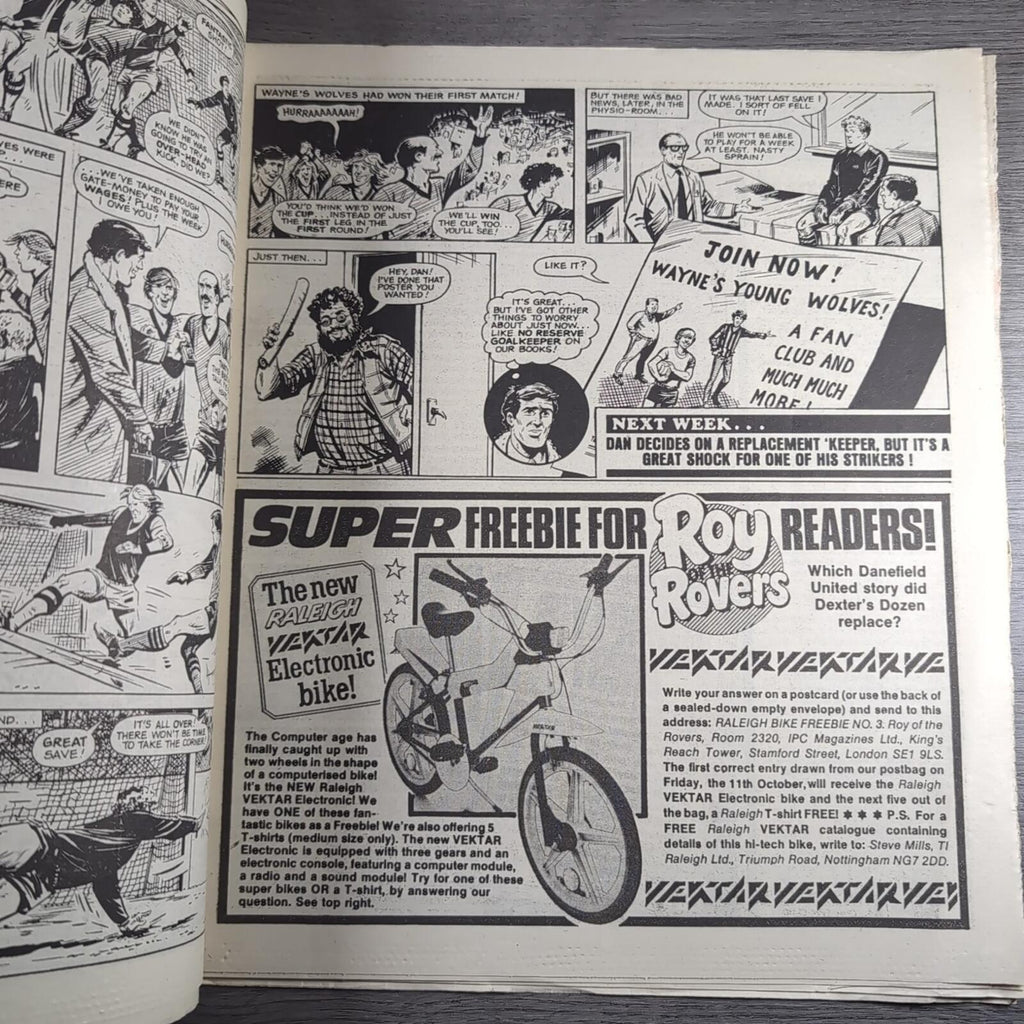 Roy of The Rovers 5th October 1985 Vintage Comic IPC Magazines