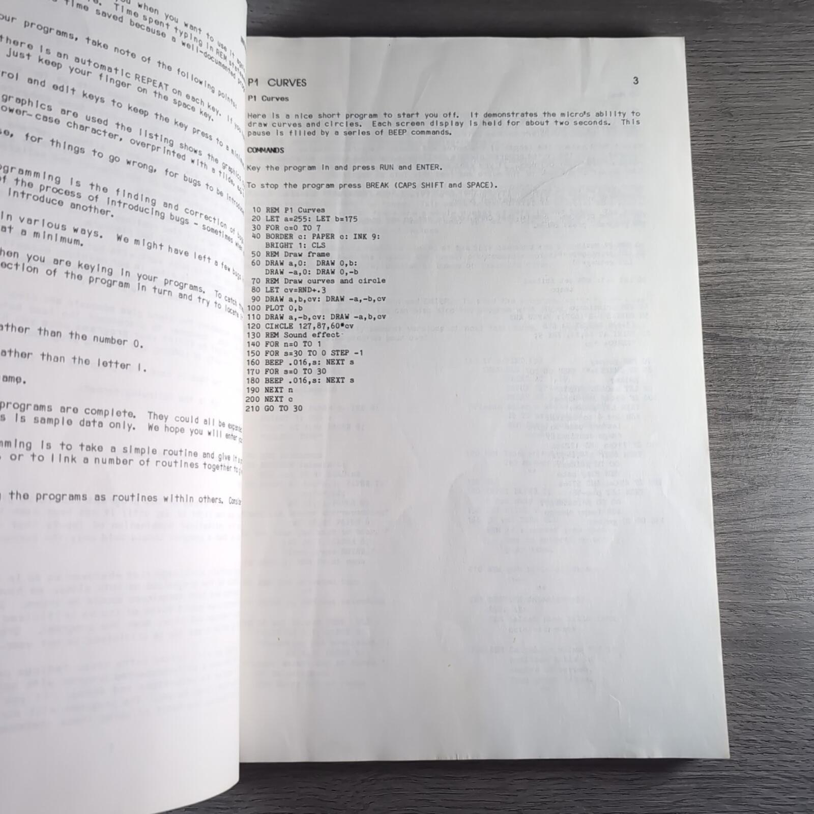 ZX Spectrum Book 100 Programs For The ZX Spectrum Computer Ian Mclean 1984