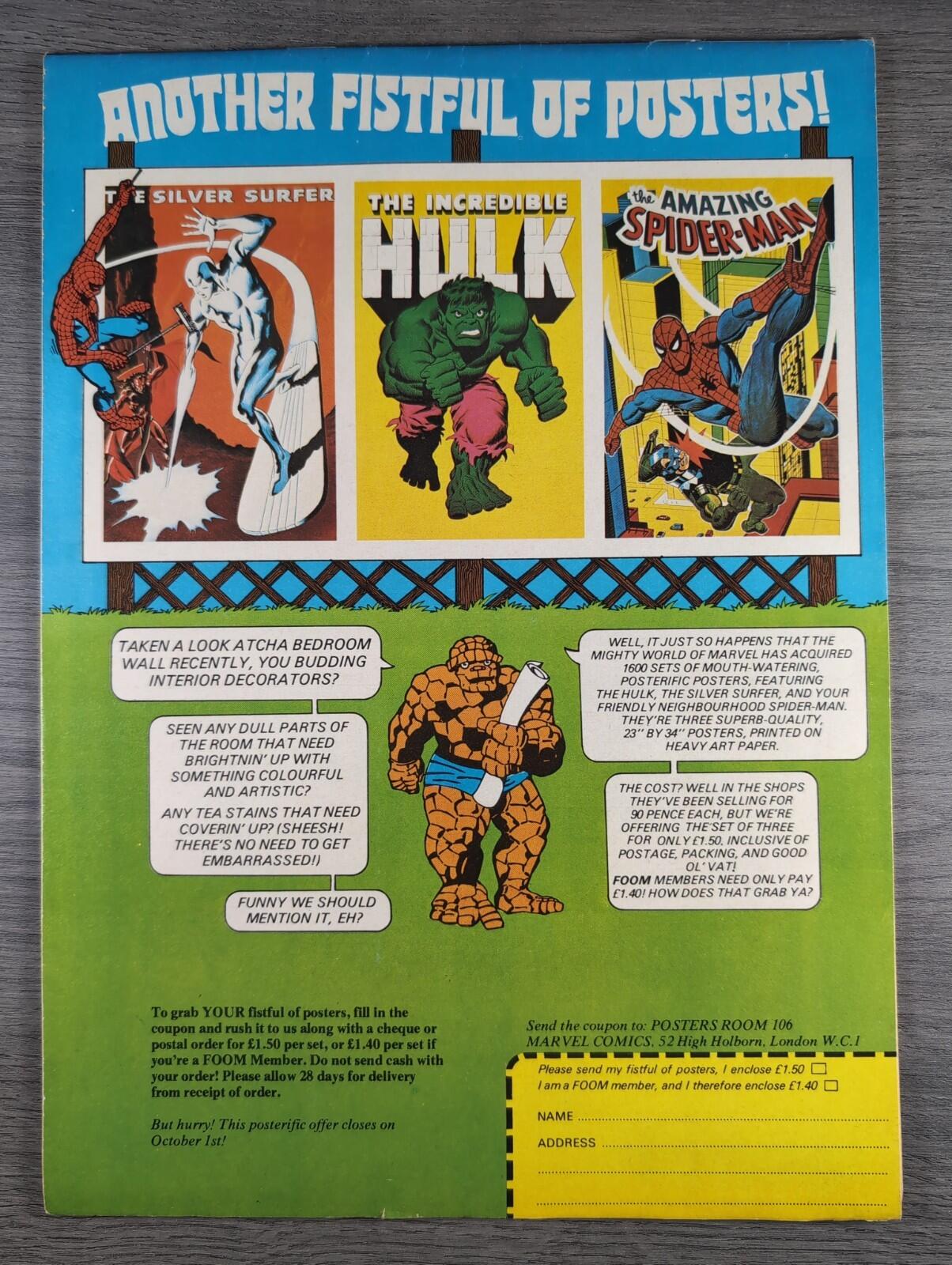 Super Spider-Man With The Super Heroes No. 188 Marvel Comics 15th September 1976