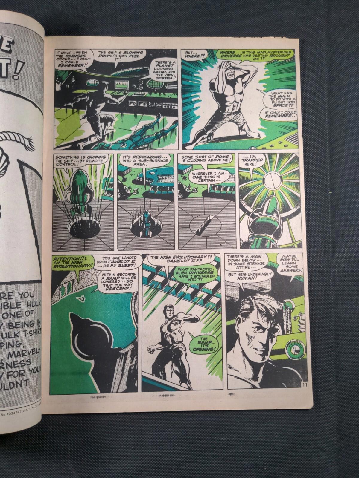 Mighty World of Marvel Issue No 40 July 1973 Vintage Marvel UK Vintage Comic