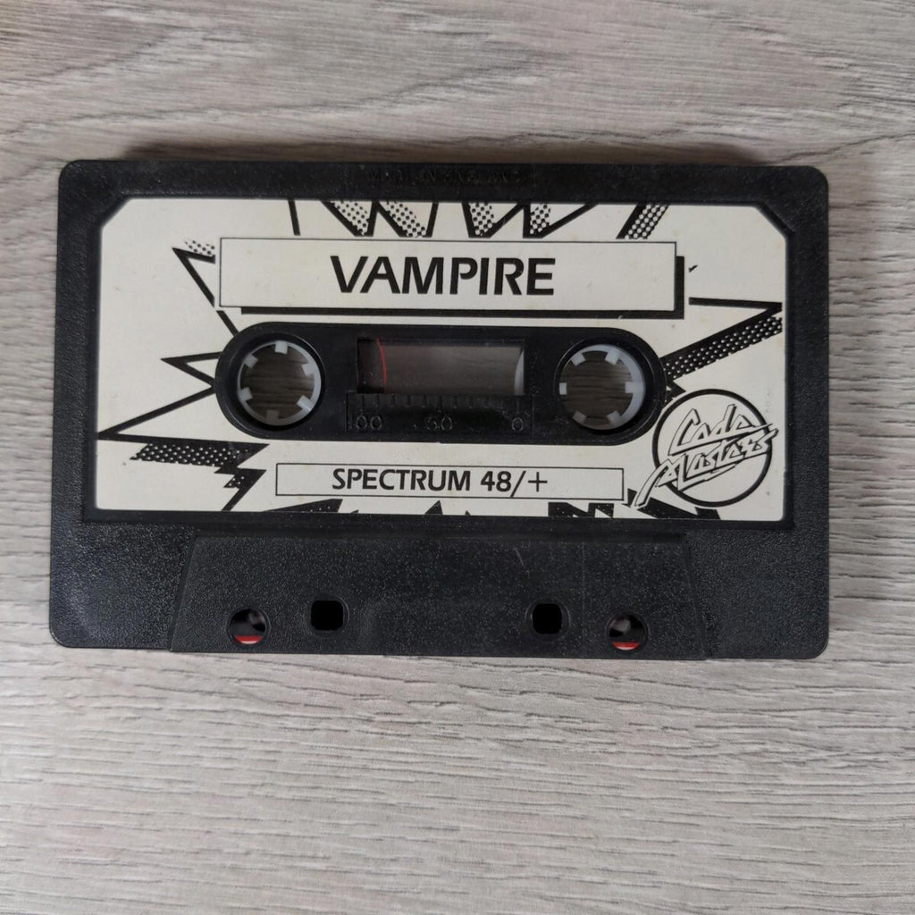 Vampire ZX Spectrum 48K+ Game Cassette Tested & Working - Vintage Video Game