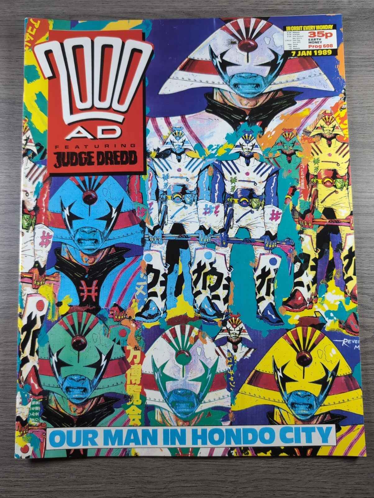 2000AD Prog 608 Featuring Judge Dread Comic 7th Jan 1989 Vintage Retro Comic