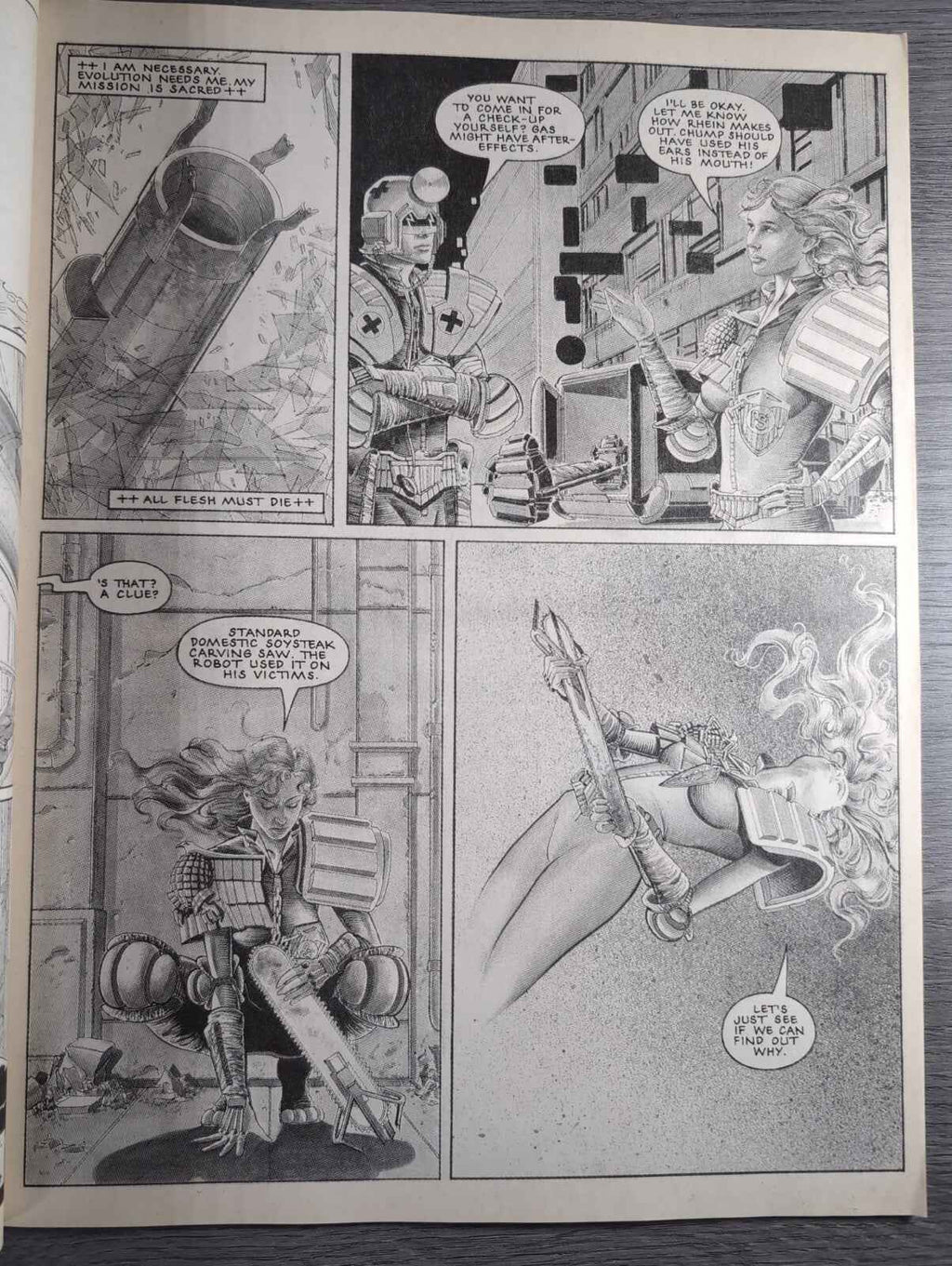 2000AD Prog 646 Featuring Judge Dread Comic 30th Sept 1989 Vintage Retro Comic