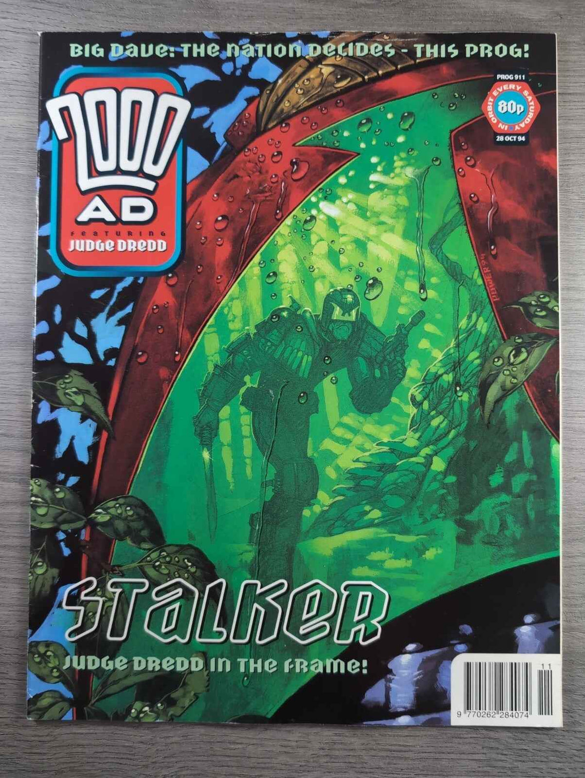 2000AD Prog 911 Featuring Judge Dredd Comic 28th Oct 1994 Vintage Retro Comic