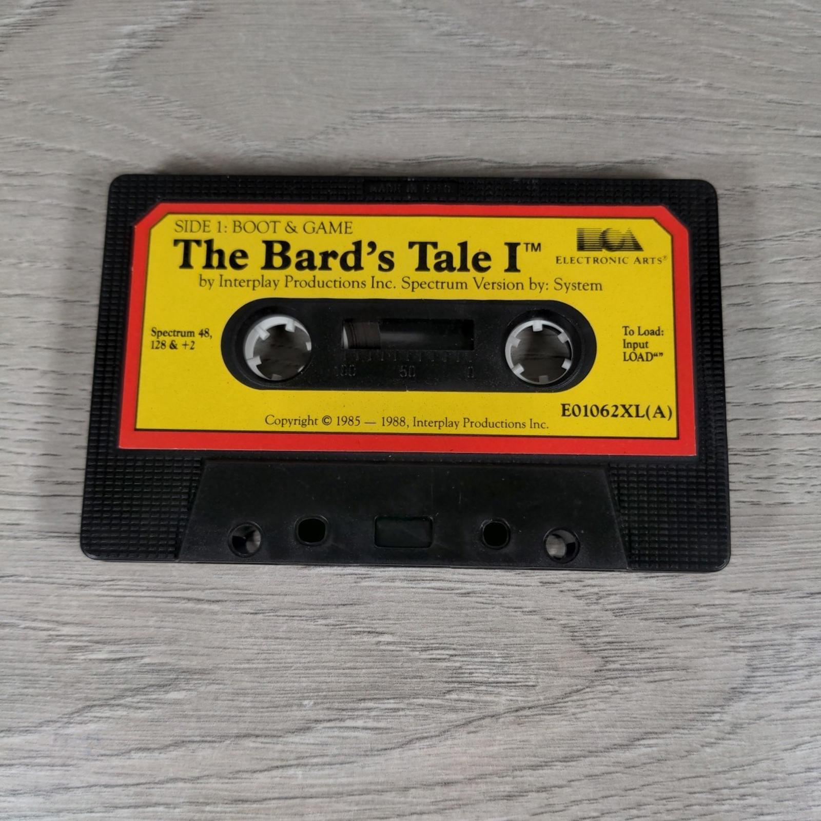 The Bards Tale Vol 1 ZX Spectrum 48/128K Game Cassette EA Tested & Working
