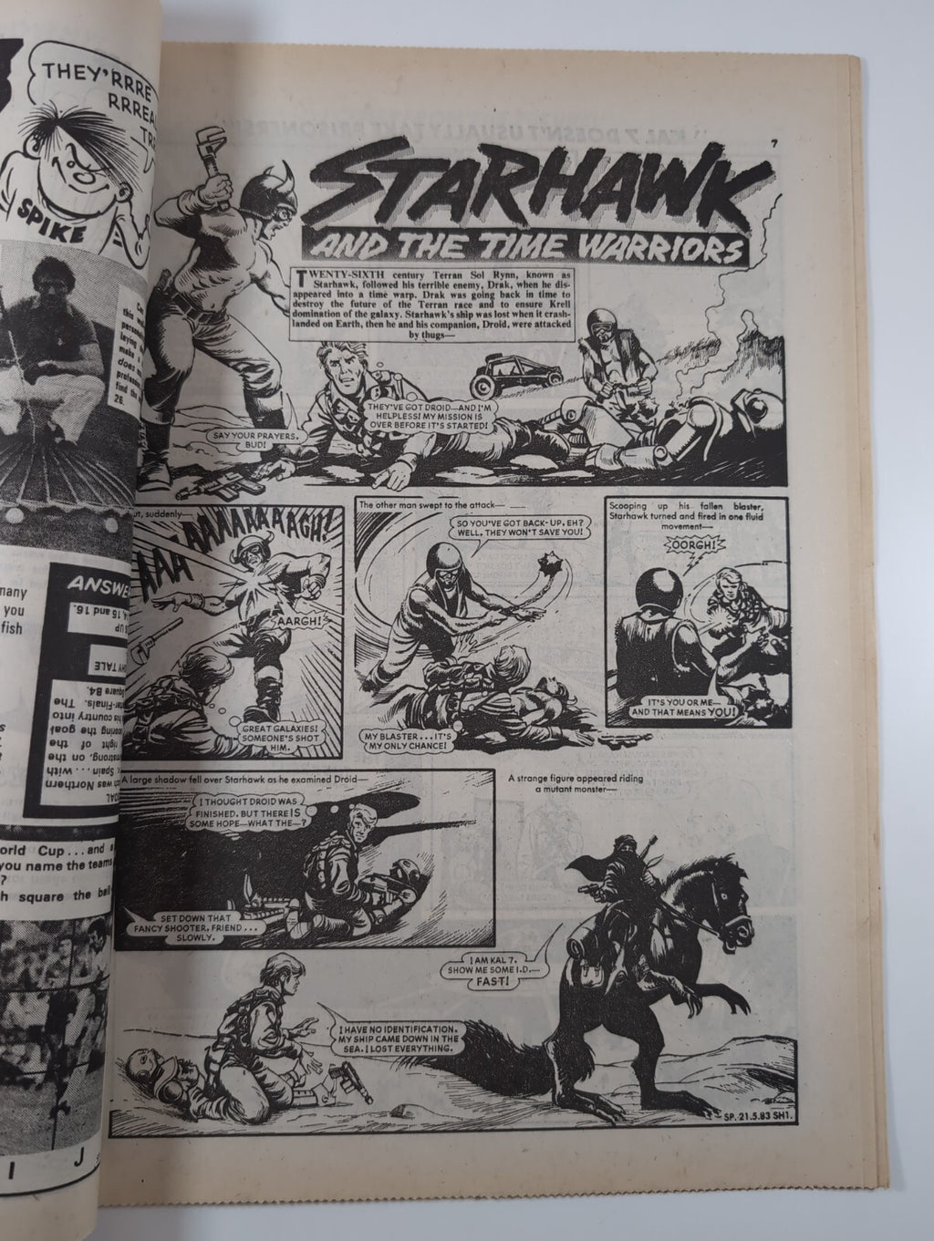 Spike Comic Issue No. 18 May 21st 1983 D.C Thomson Vintage Retro Comic