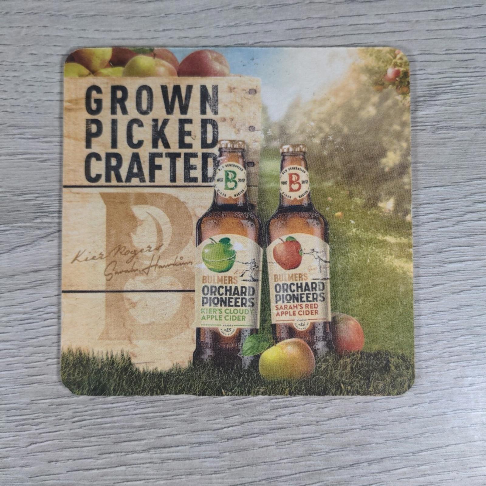 Bulmers 4 x Vintage Beer Mats Pub Bar Coaster Breweriana