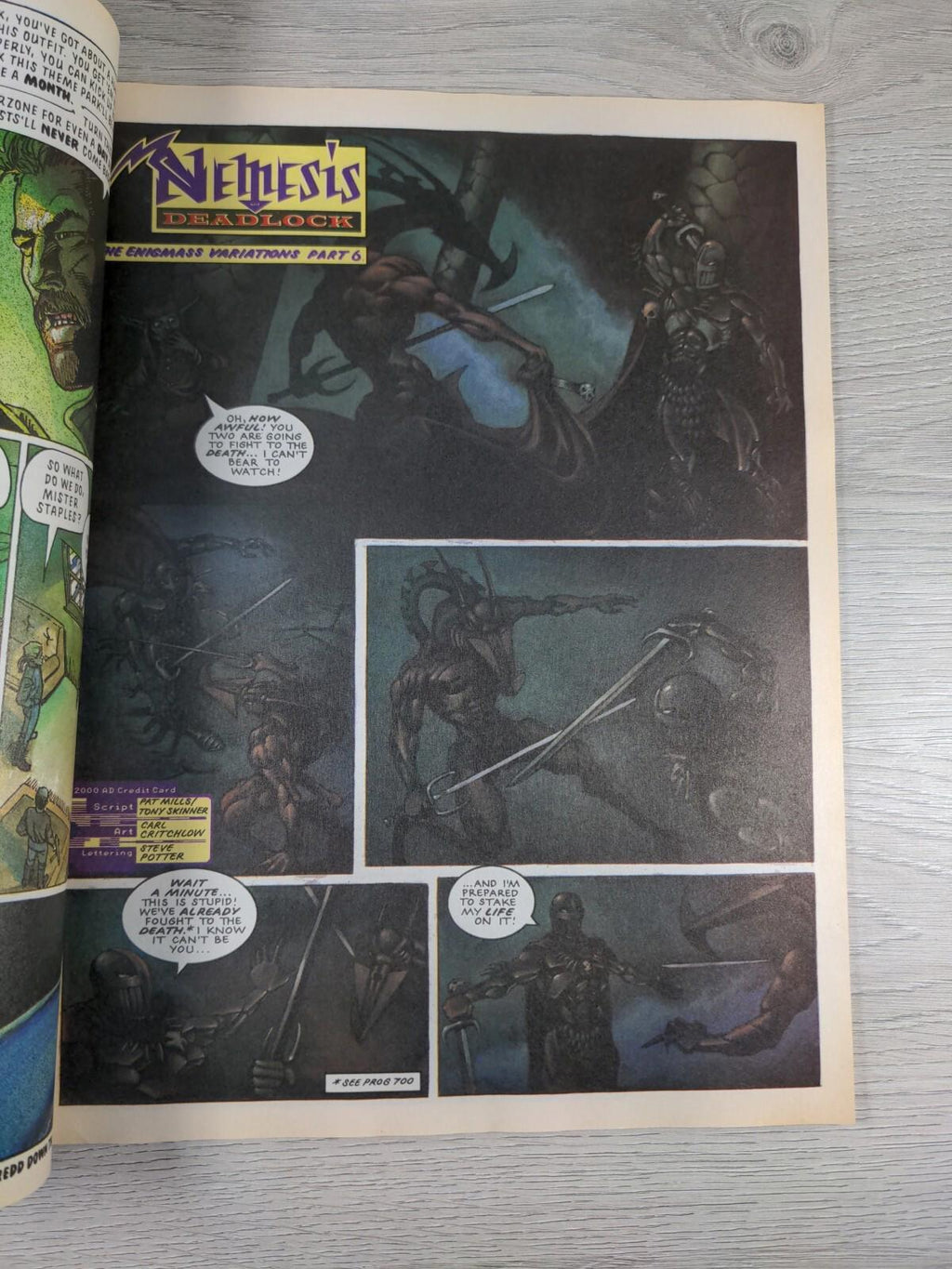 2000AD Featuring Judge Dredd Prog 728 April 1991 Vintage Comic