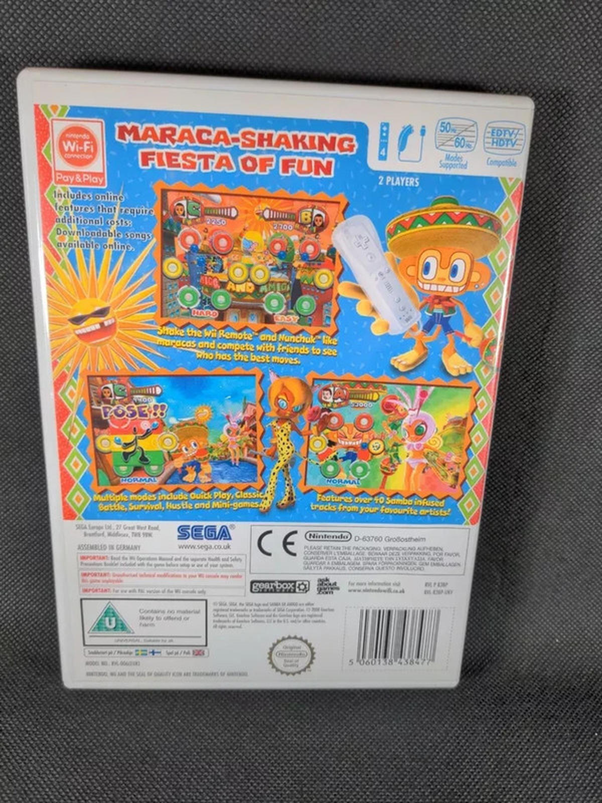 Samba De Amigo Nintendo Wii Rhythm Game Only Very Good Condition