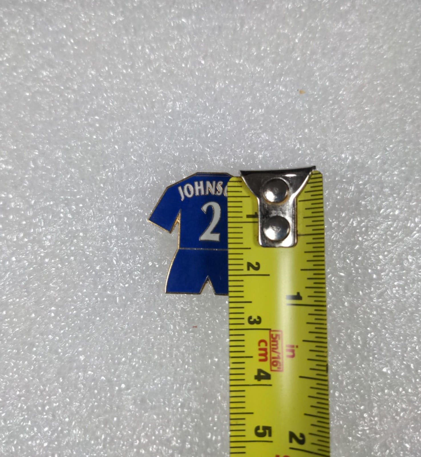 Chelsea Football Club Johnson No2 Shirt Enamel Pin Badge - Retrorama UK