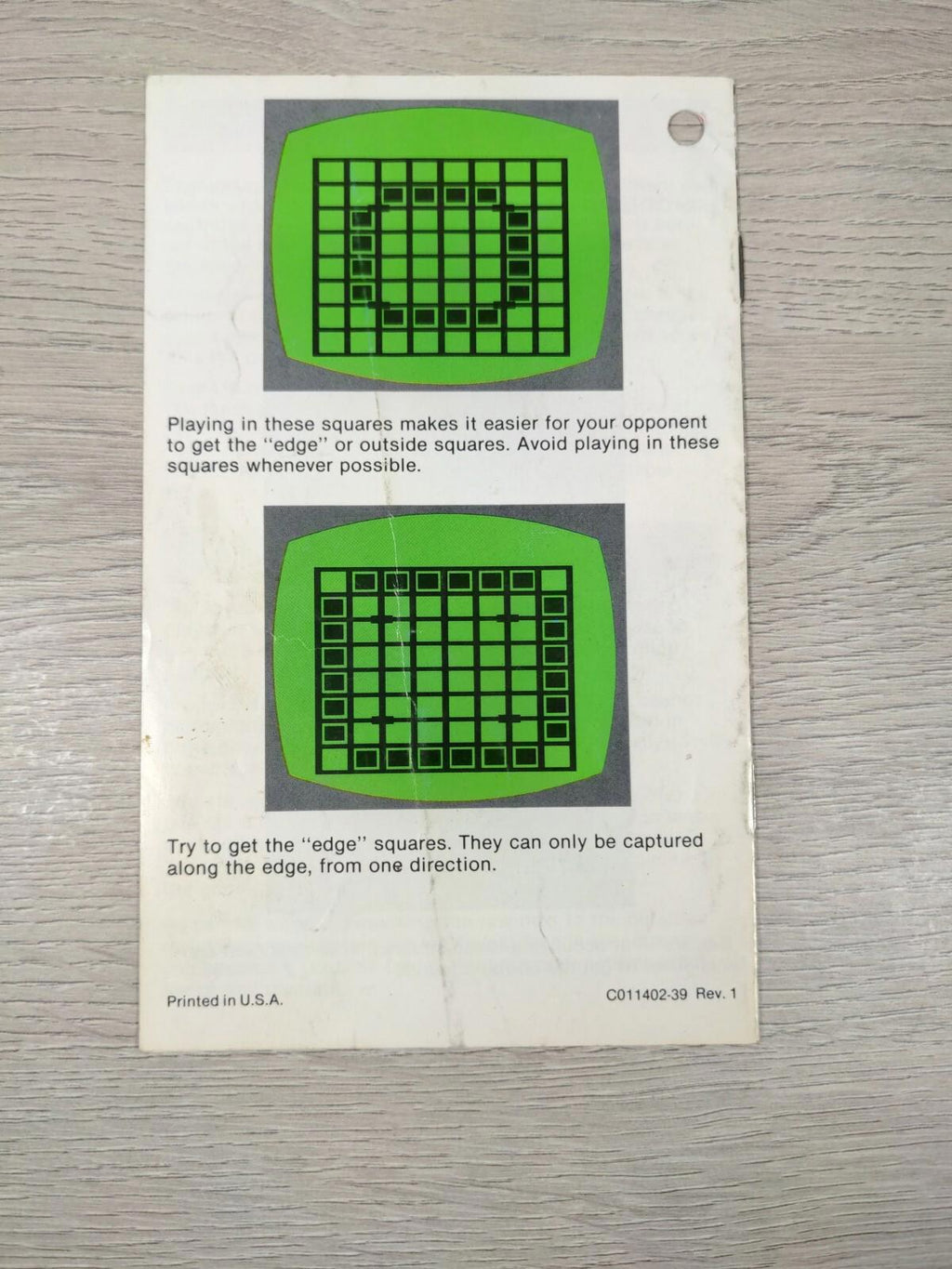 Atari 2600 Othello Cartridge & Manual - Vintage Video Game - Tested & Working